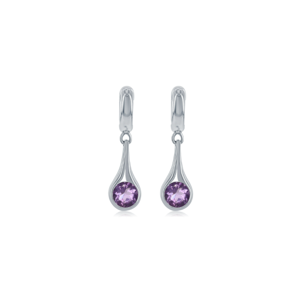 Sterling 2.53ctw Amethyst Earrings Charles Frederick Jewelers Chelmsford, MA
