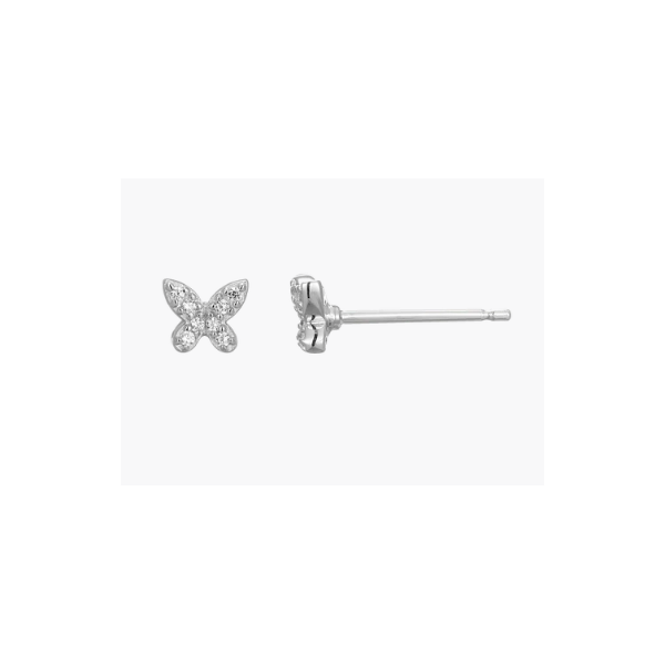 Petite Lab Diamond Buttferfly Studs Charles Frederick Jewelers Chelmsford, MA
