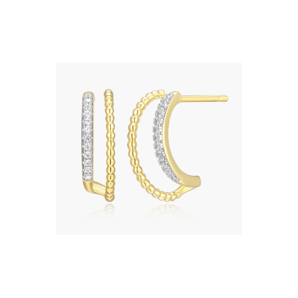 Multi-Hoop Lab Grown Diamond Earrings Charles Frederick Jewelers Chelmsford, MA