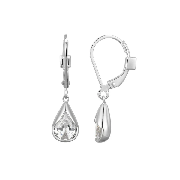 Ss Cz Drop Earrings By Elle Charles Frederick Jewelers Chelmsford, MA