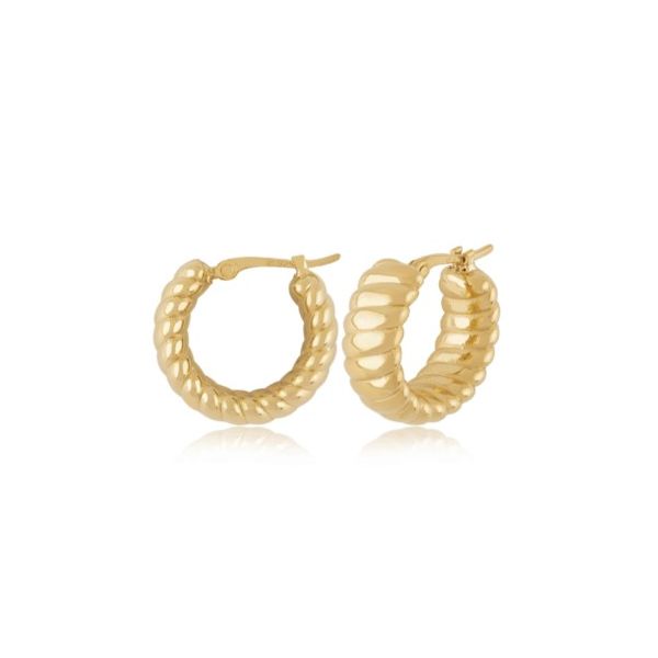 Sterling Silver Vermeil Multi Twist Hoops Charles Frederick Jewelers Chelmsford, MA
