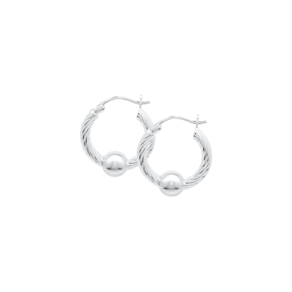SS 20mm Twist Cape Cod Hoop Earrings Charles Frederick Jewelers Chelmsford, MA