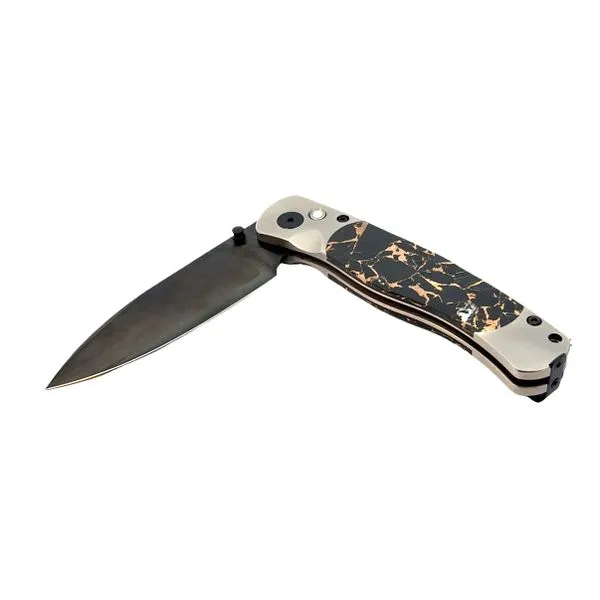 Demascus 3in Gemstone Exotics TQ/OB Black PVD Charles Frederick Jewelers Chelmsford, MA