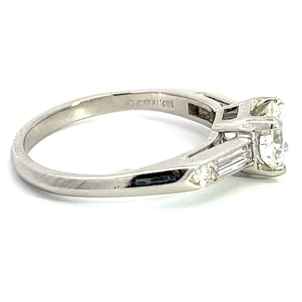 Platinum 1.14ctw (.74ct Center) Diamond Engagement Ring Image 2 Charles Frederick Jewelers Chelmsford, MA