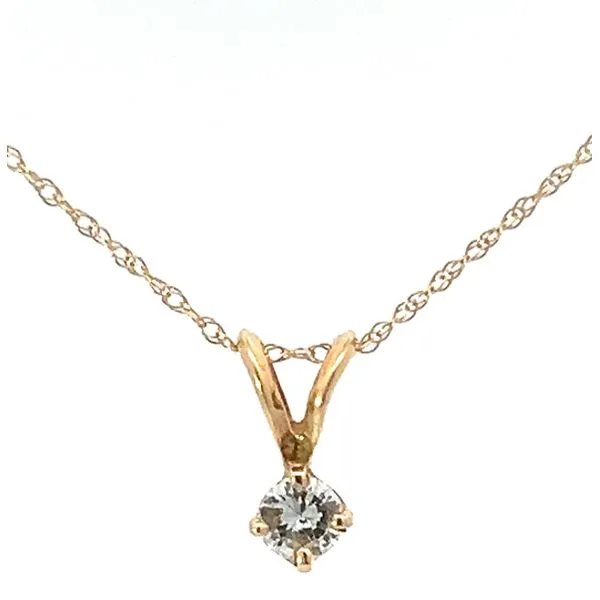 14KY .23ctw H SI1 Natural Diamond Pendant Charles Frederick Jewelers Chelmsford, MA
