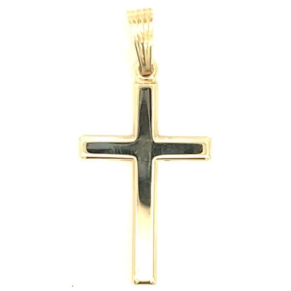 14KY Large Gold Cross Pendant Charles Frederick Jewelers Chelmsford, MA