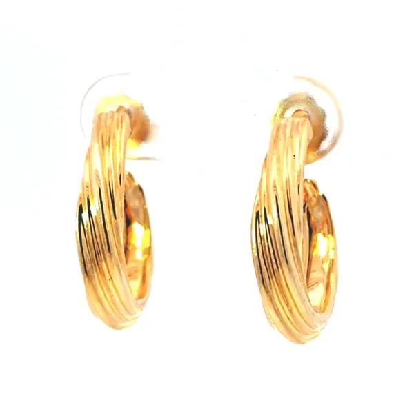 Estate- 14K Yellow Gold 3/4 Hoop Earrings (4.4 Grams) Charles Frederick Jewelers Chelmsford, MA