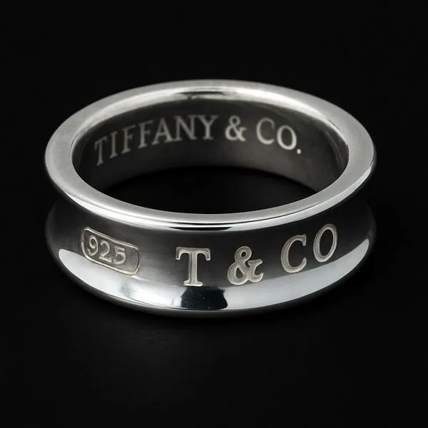 Estate .925 Sterling Silver 1997 Tiffany And Co Concave Ring Size 7 Total Weight 6.1 Grams Charles Frederick Jewelers Chelmsford, MA