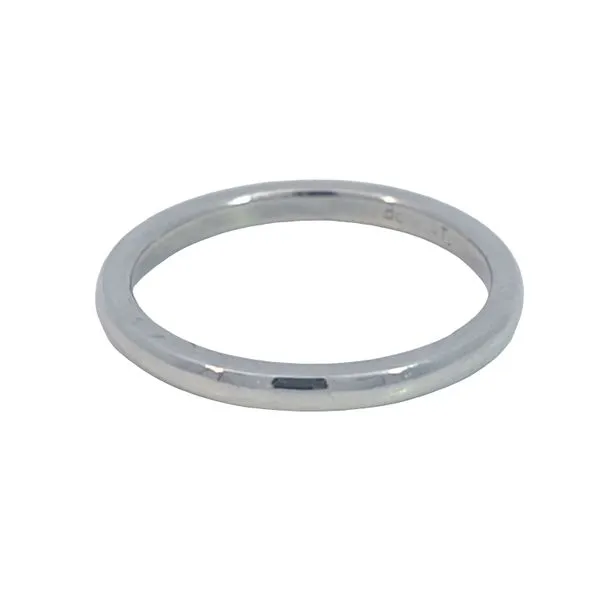 Estate Platinum Wedding Band Width 2Mm Ring Size 6.25 Total Weight 3.6 Grams Charles Frederick Jewelers Chelmsford, MA