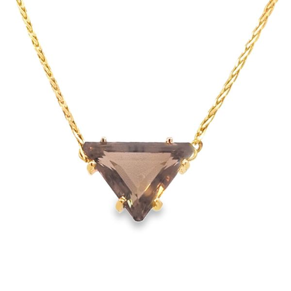 Estate 14ky Smoky Quartz Necklace Charles Frederick Jewelers Chelmsford, MA