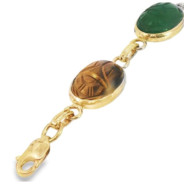 14ky Scarab Bracelet Image 2 Charles Frederick Jewelers Chelmsford, MA