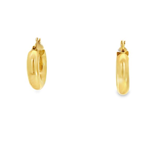 ESTATE - 14KY 5x20mm Hoop Earrings Charles Frederick Jewelers Chelmsford, MA