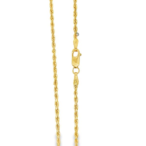 ESTATE - 14KY 1.7mm Rope Chain 20in 4.5g Charles Frederick Jewelers Chelmsford, MA