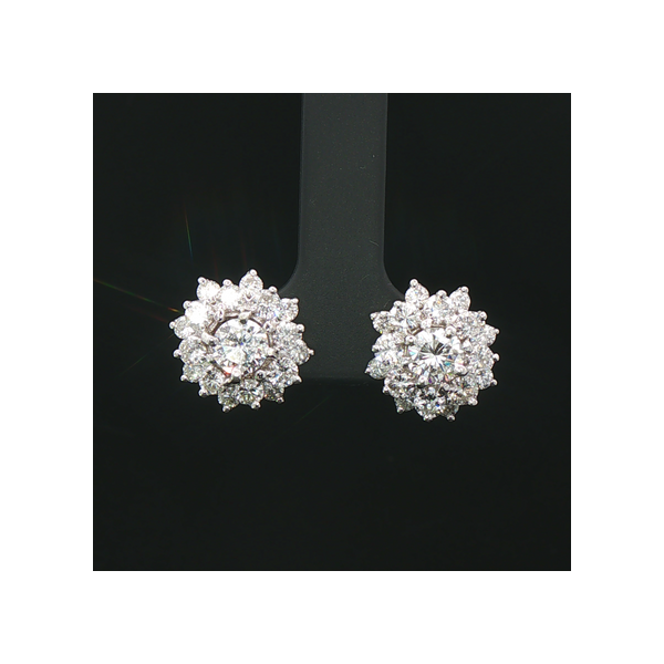 Estate 18kw Diamond Earrings Charles Frederick Jewelers Chelmsford, MA