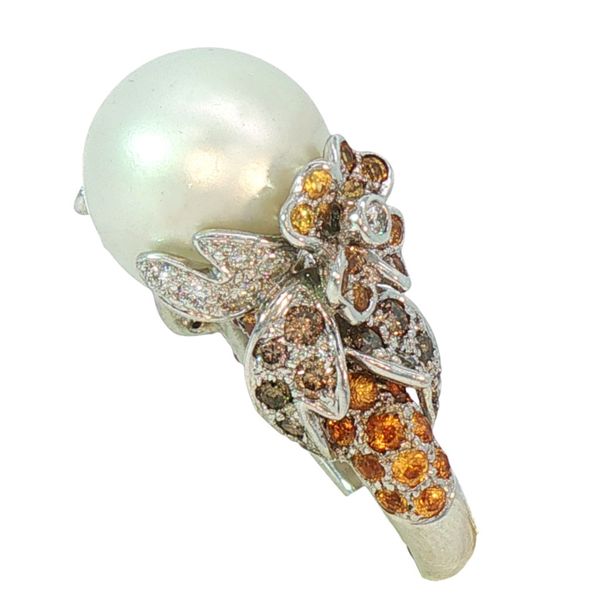 Estate South Sea Pearl Ring Charles Frederick Jewelers Chelmsford, MA