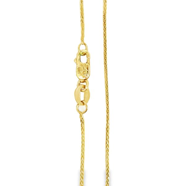 ESTATE - 14KY 18in 1mm Wheat Chain 1.8g Charles Frederick Jewelers Chelmsford, MA
