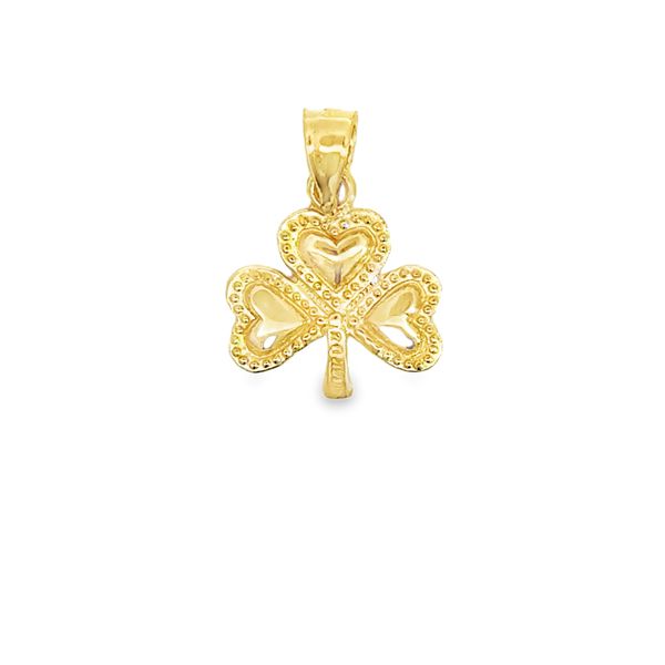 ESTATE - 14KY Shamrock Pendant 2.1g Charles Frederick Jewelers Chelmsford, MA