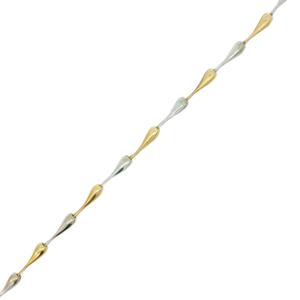 Estate Two Tone Teardrop Bracelet Charles Frederick Jewelers Chelmsford, MA