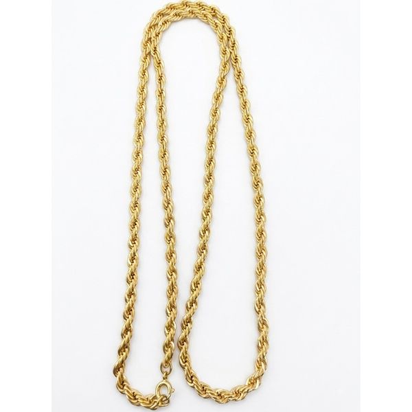 ESTATE - Gold Filled Solid 4mm Rope Chain 30in Charles Frederick Jewelers Chelmsford, MA