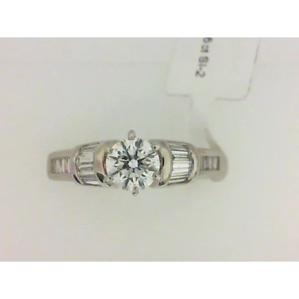 Platinum Diamond Engagement Ring with Decorated Shoulders Chipper's Jewelry Bonney Lake, WA