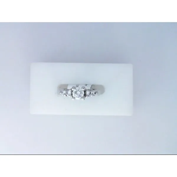 Platinum Diamond Engagement Ring with Diamonds Accent Stones Chipper's Jewelry Bonney Lake, WA