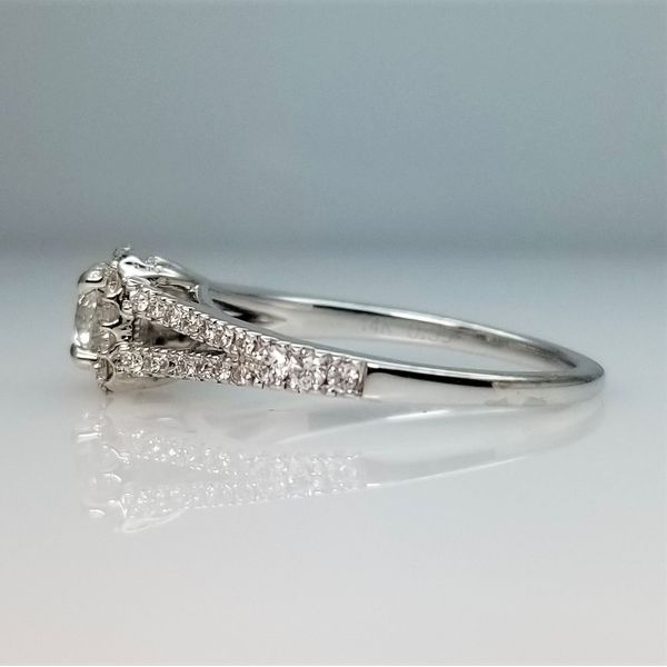 0.48ct Diamond Engagement Ring with Melee in 14K White Gold Image 2 Chipper's Jewelry Bonney Lake, WA