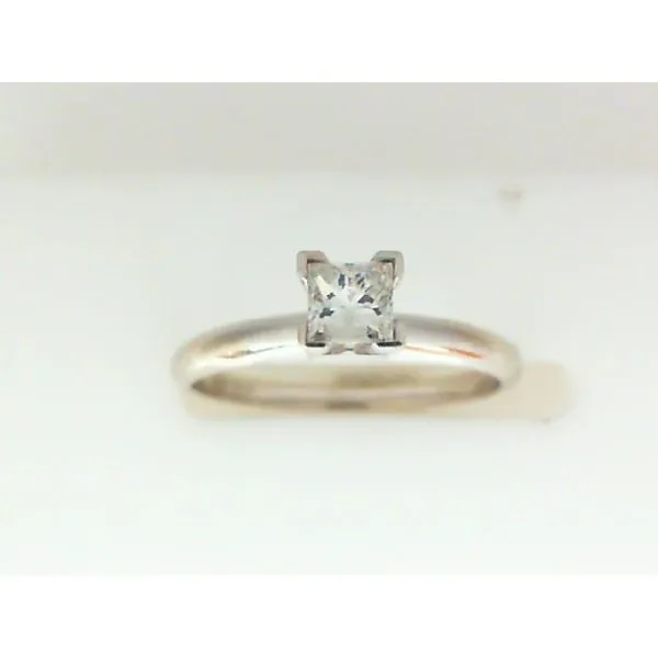 14K White Gold Princess Diamond Solitaire Chipper's Jewelry Bonney Lake, WA