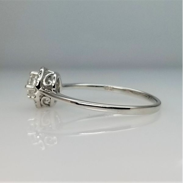 0.25ct Round Diamond Engagement Ring with Halo in 14K White Gold Image 2 Chipper's Jewelry Bonney Lake, WA
