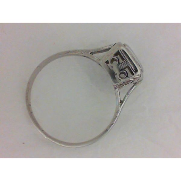 14K White Gold Vintage Ring with .21ct VS1/E Diamond Image 3 Chipper's Jewelry Bonney Lake, WA