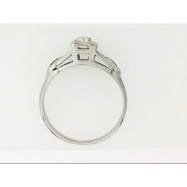 18K White Gold Diamond Vintage Engagement Ring Image 5 Chipper's Jewelry Bonney Lake, WA