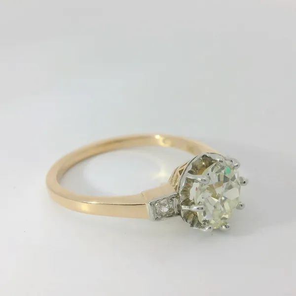 14K Rose Gold Engagement Ring with 1.52ct Old European Cut Diamond Image 3 Chipper's Jewelry Bonney Lake, WA
