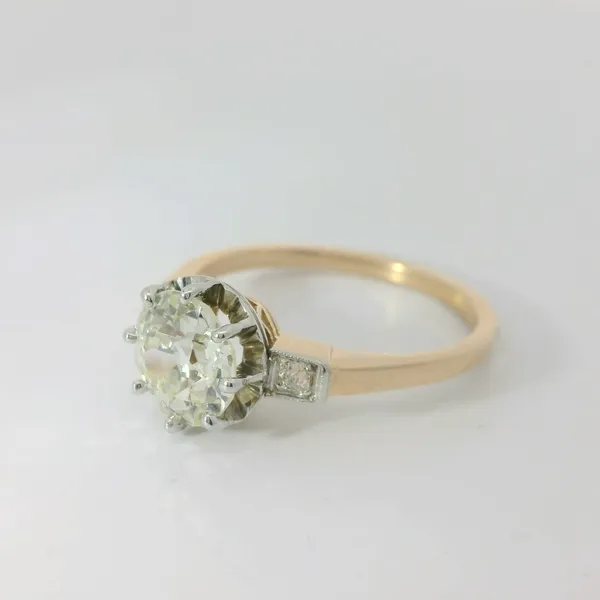14K Rose Gold Engagement Ring with 1.52ct Old European Cut Diamond Image 4 Chipper's Jewelry Bonney Lake, WA