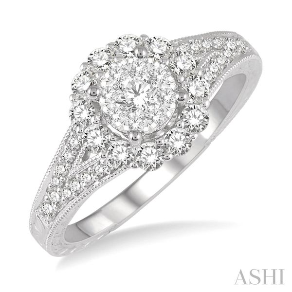 White Gold Diamond Engagement Ring Size 6.5 Chipper's Jewelry Bonney Lake, WA