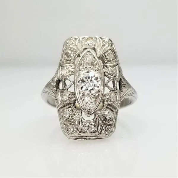 Platinum Old European Cut Diamond Engagement Ring Chipper's Jewelry Bonney Lake, WA