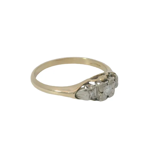 14K Yellow Gold Vintage Diamond Engagement Ring Image 2 Chipper's Jewelry Bonney Lake, WA