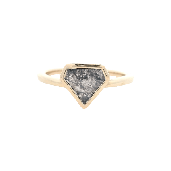 14K Yellow Salt And Pepper Engagement Ring Chipper's Jewelry Bonney Lake, WA