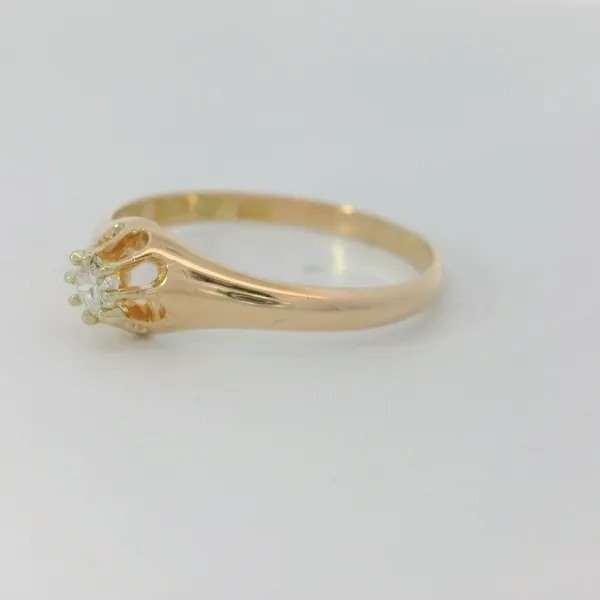 18KY Old Mine Cut Diamond Engagement Ring Sz. 7.5 Image 4 Chipper's Jewelry Bonney Lake, WA