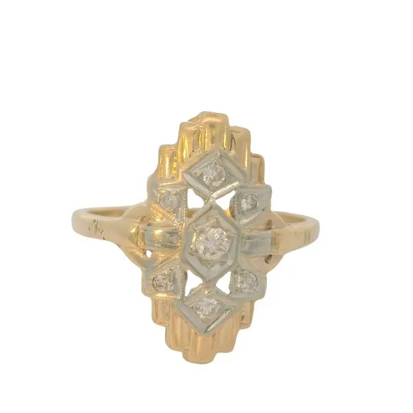 14KY Art Deco Diamond Ring Sz/ 6.25 Chipper's Jewelry Bonney Lake, WA