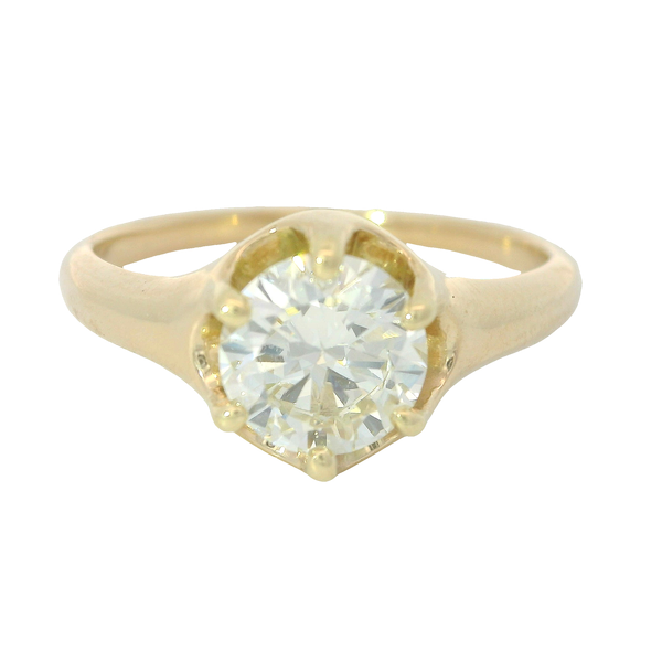 14K Yellow Gold Diamond Solitaire Ring Chipper's Jewelry Bonney Lake, WA
