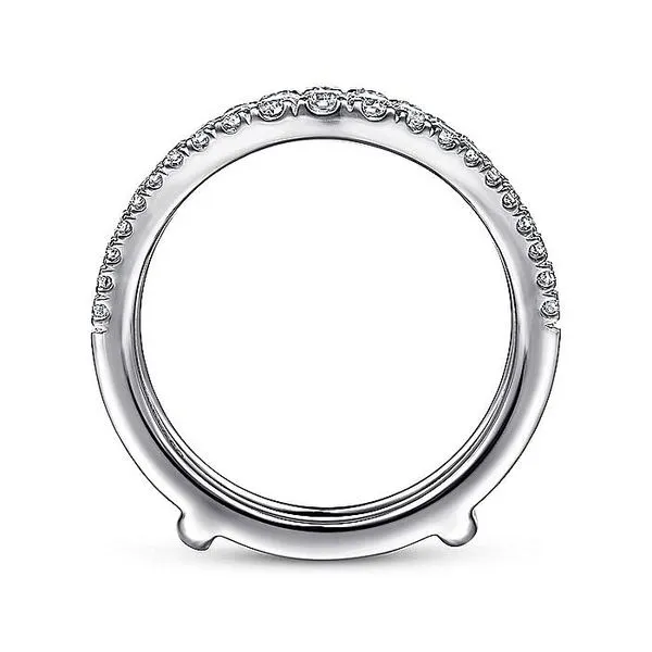 14K White Gold Diamond Wedding Band