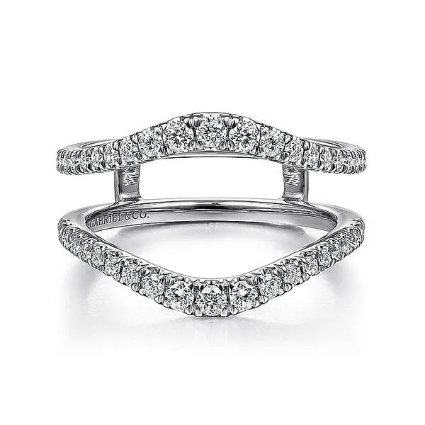 14K White Gold Diamond Wedding Band