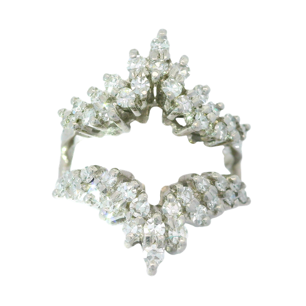 Vintage Diamond Wrap in 14K White Gold Chipper's Jewelry Bonney Lake, WA