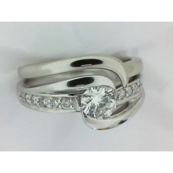 14K White Gold Wedding Set Rings Chipper's Jewelry Bonney Lake, WA