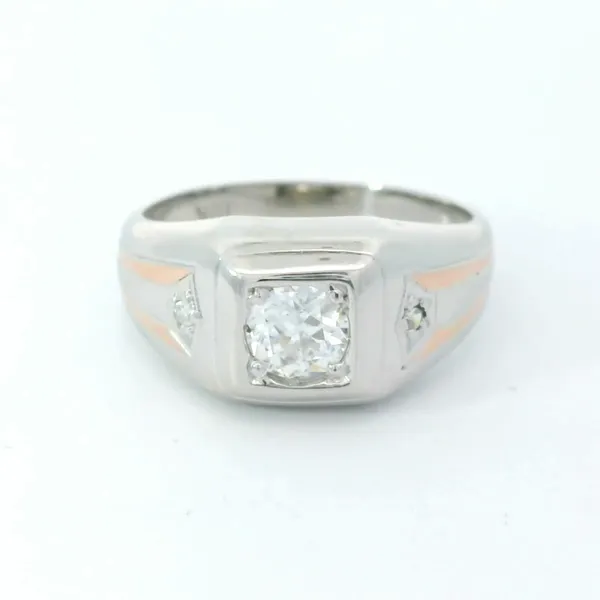 18KTT White & Rose Diamond Wedding Band Image 2 Chipper's Jewelry Bonney Lake, WA