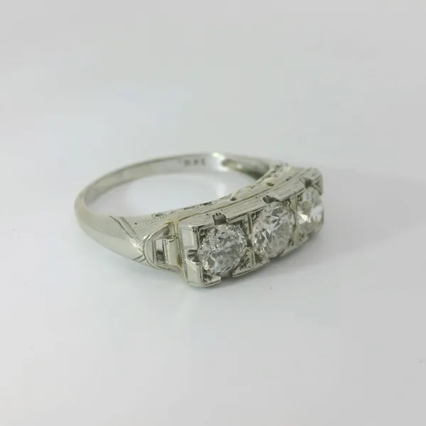 18K White Gold Diamond Anniversary Band Image 3 Chipper's Jewelry Bonney Lake, WA