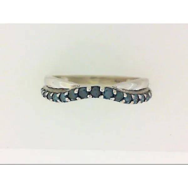 10K White Gold Blue Diamond Anniversary Band Chipper's Jewelry Bonney Lake, WA