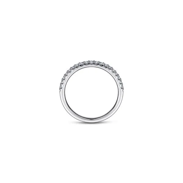 14K White Gold Diamond Shared Prong Wedding Band Image 2 Chipper's Jewelry Bonney Lake, WA