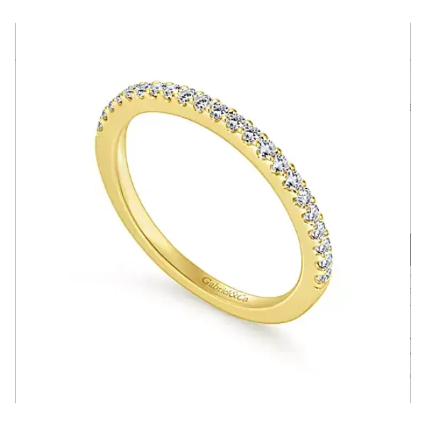 14K Yellow Gold Matching Diamond Wedding Band Chipper's Jewelry Bonney Lake, WA