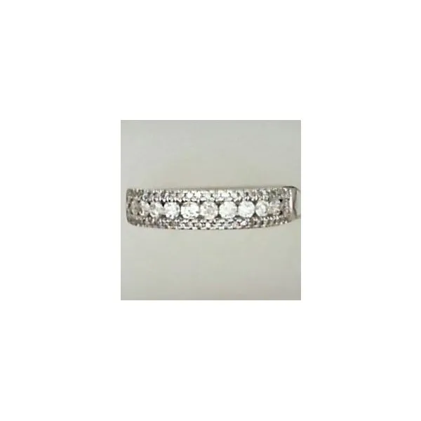 14K White Gold Three Row Anniversary Ring Image 2 Chipper's Jewelry Bonney Lake, WA