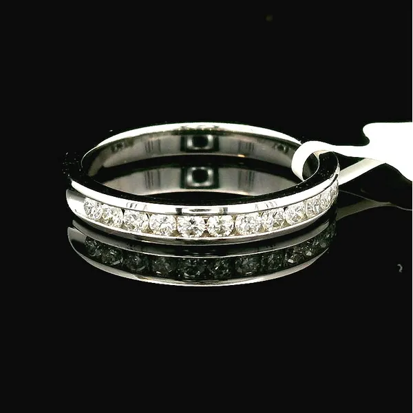 14K White Gold Diamond Channel Anniversary Ring Chipper's Jewelry Bonney Lake, WA